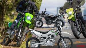 カワサキが「KLX230/KLX230 S」「KLX230SM」の2026年モデルを9月15日に発売！