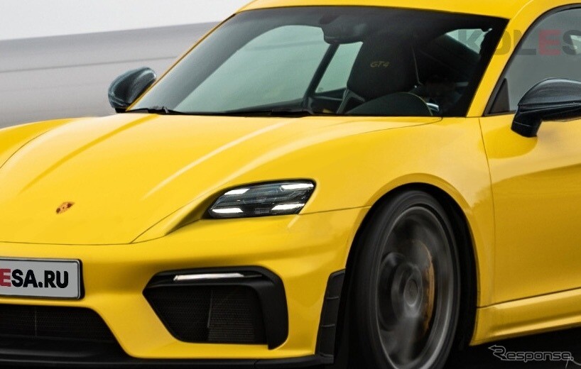 早く見たい？ ポルシェ『718ケイマンEV』、最終デザインは「タイカン顔」に