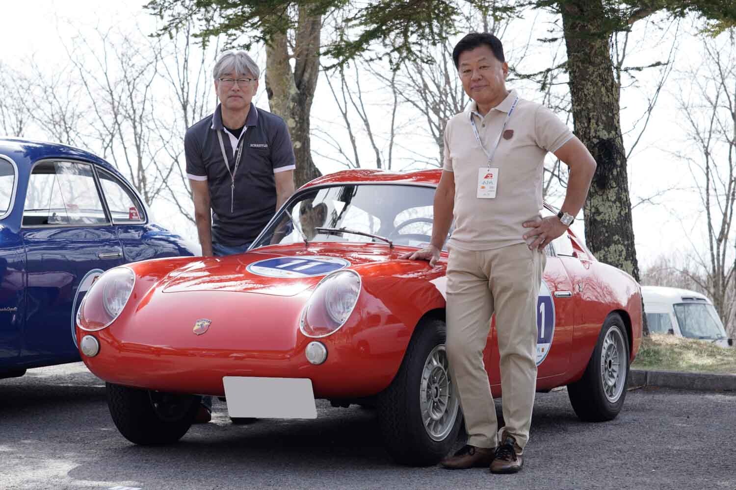 「ダブルバブル」と呼ばれる稀少なアバルトでラリー参戦！公私ともに人とのつながりが広がっています