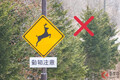 全国の「シカ標識」に新事実!? 角の向きに違和感 知られざる動物標識の謎