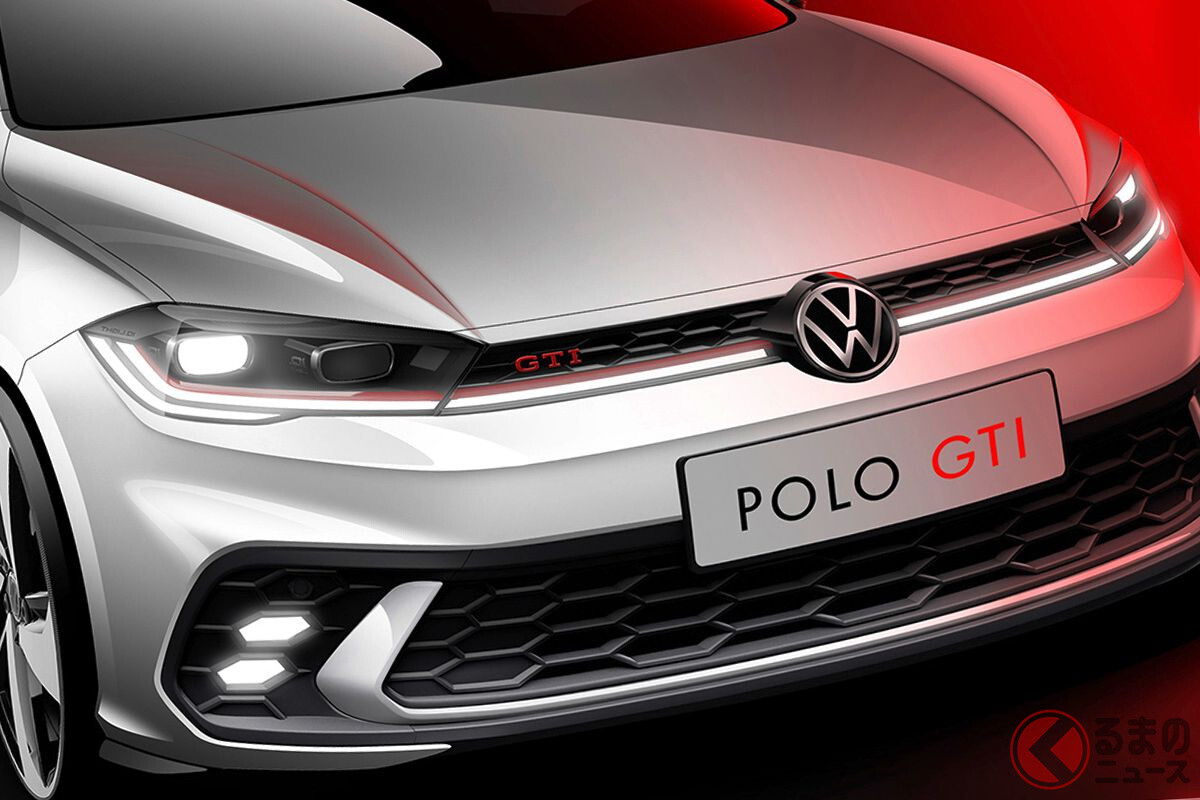 人気のホットハッチ VW新型「ポロGTI」まもなく世界初公開！ デザインスケッチを先行公開
