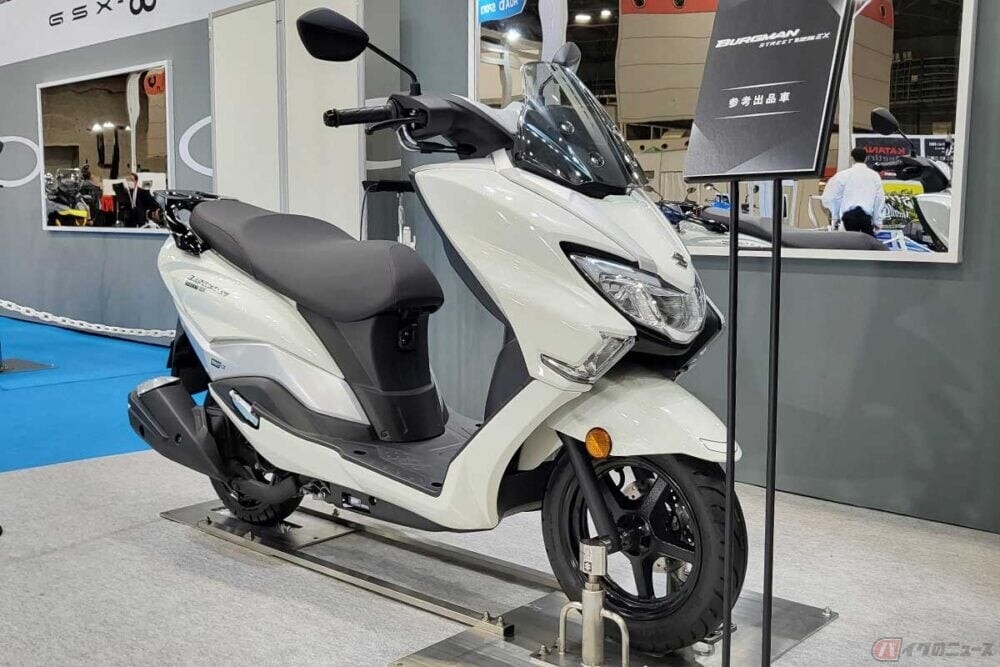 スズキ「バーグマンストリート125EX」 同社初のSEP-αエンジン搭載【大阪MCS2023】