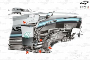 【F1メカ開発】メルセデスF1の強さの秘密。パワーユニットだけじゃない……秀逸・俊敏な空力開発
