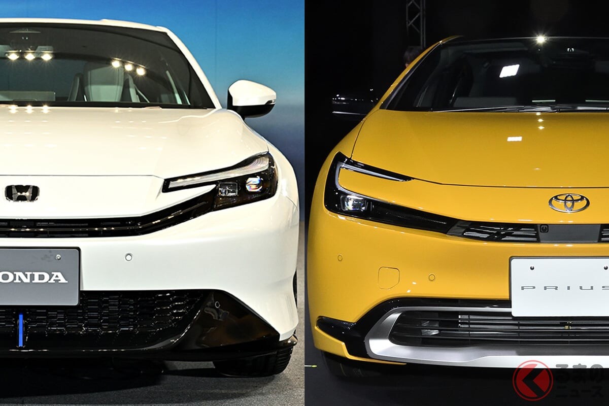 「似てる…」の声も!? ホンダ・トヨタの「スタイリッシュモデル」はライバルになる？ クーペスタイルな「プレリュード＆プリウス」を比べてみると…？