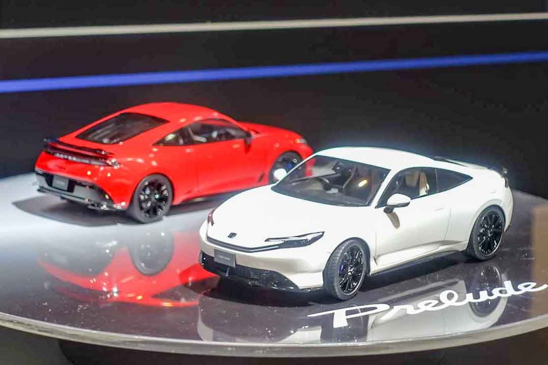 新型プレリュードミニカー 発売前にモデル化!? 新型ホンダ「プレリュード」のプラモデルと