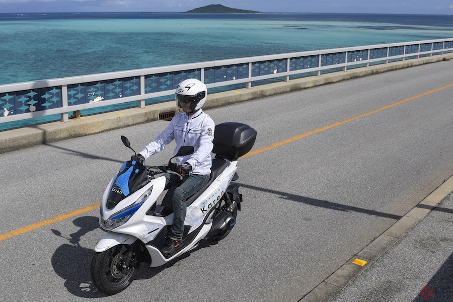 バイクのコネクテッド機能がホンダとSBの連携で実用開始…宮古島のレンタル事業は大きな一歩