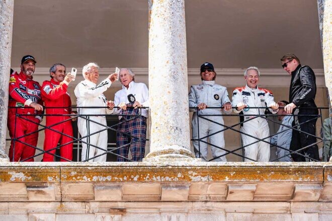 【動画＆ギャラリー】グッドウッドに7人の歴代F1チャンピオンが集結、デモランを披露。現役ドライバーも参加