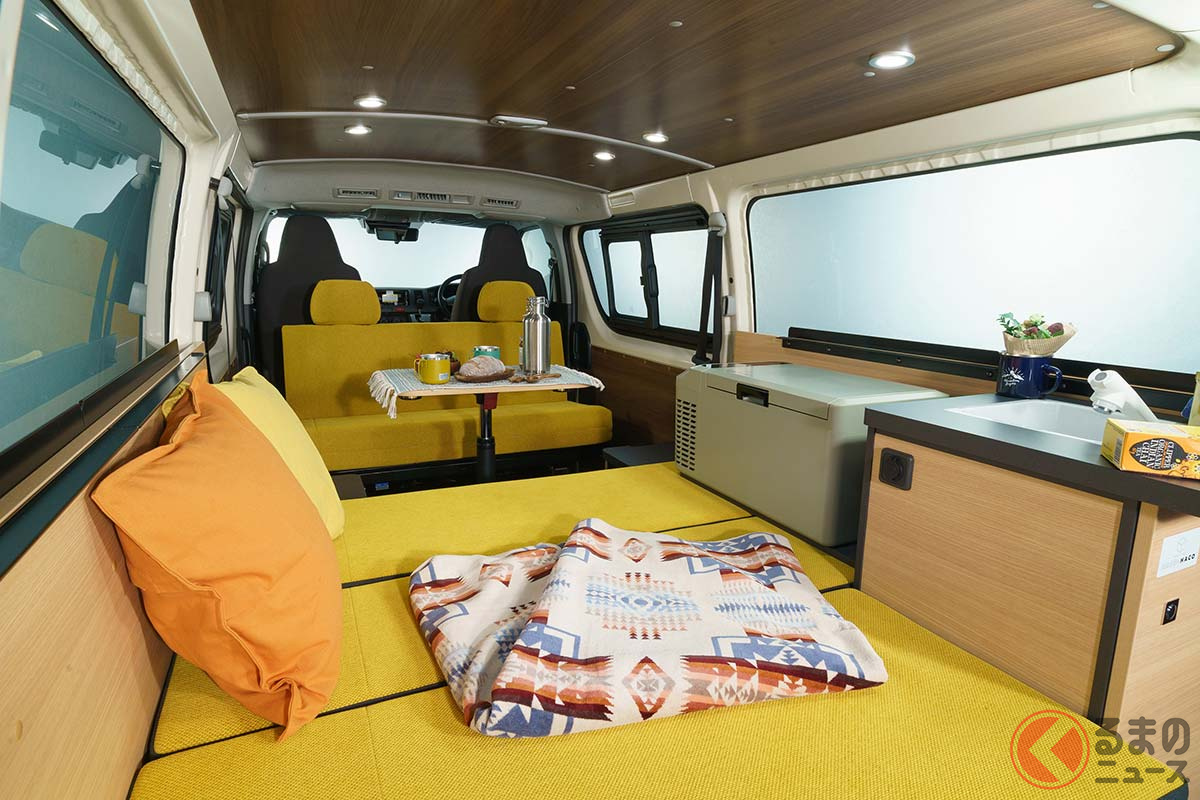 気軽に バンライフ を楽しめる トヨタ ハイエース のシンプル オシャレなキャンピングカー登場 くるまのニュース 自動車情報サイト 新車 中古車 Carview
