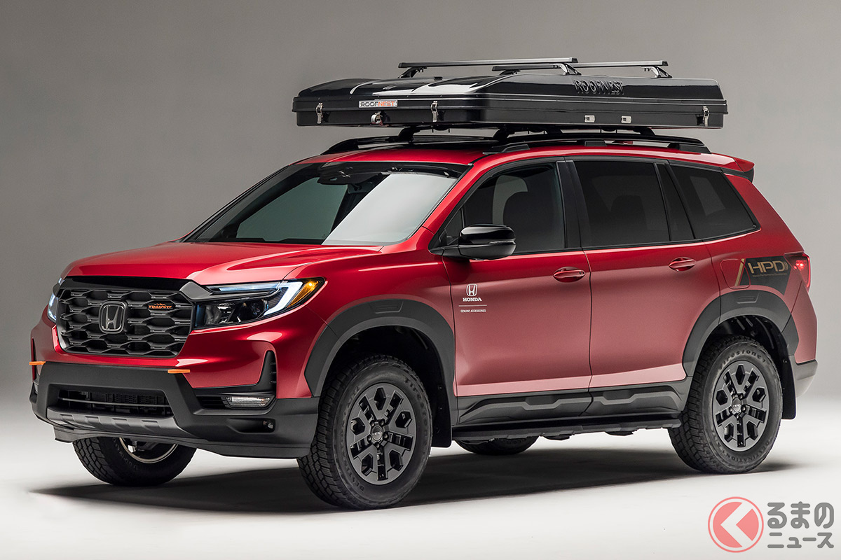赤いホンダ巨大suv パスポート ゴツカスタム仕様がカッコいい 最強キャンパー仕様の全貌とは くるまのニュース 自動車情報サイト 新車 中古車 Carview