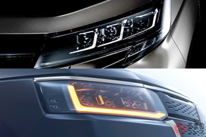 なぜ3眼LED増えた？ トヨタ新型「ノア／ヴォクシー」やホンダ新型「ステップワゴン」にも採用!? 2眼や4眼ではなく3眼採用の意図は？