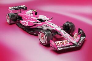 レーシングブルズF1、マイアミでは華麗なピンクに大変身！　レッドブルのスペシャル缶発売に合わせ