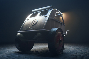 シトロエンの名車2CVが「チャリオット化」ってどういうこと？　馬が引く2CVでもやっぱり2CVだった