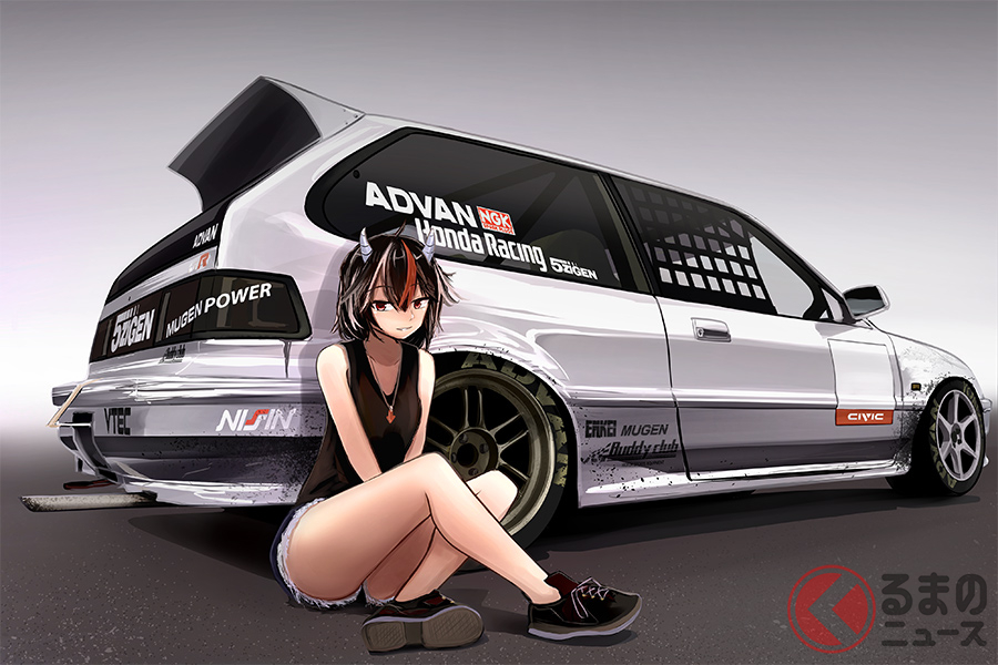 これはかわいい 美女 クルマがベストマッチな世界観はなぜ誕生 くるまのニュース 自動車情報サイト 新車 中古車 Carview