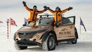 ｢日産アリア｣､ついに南極点に到達！ 3万km以上を走破､”Pole to Pole”プロジェクトのゴールへ