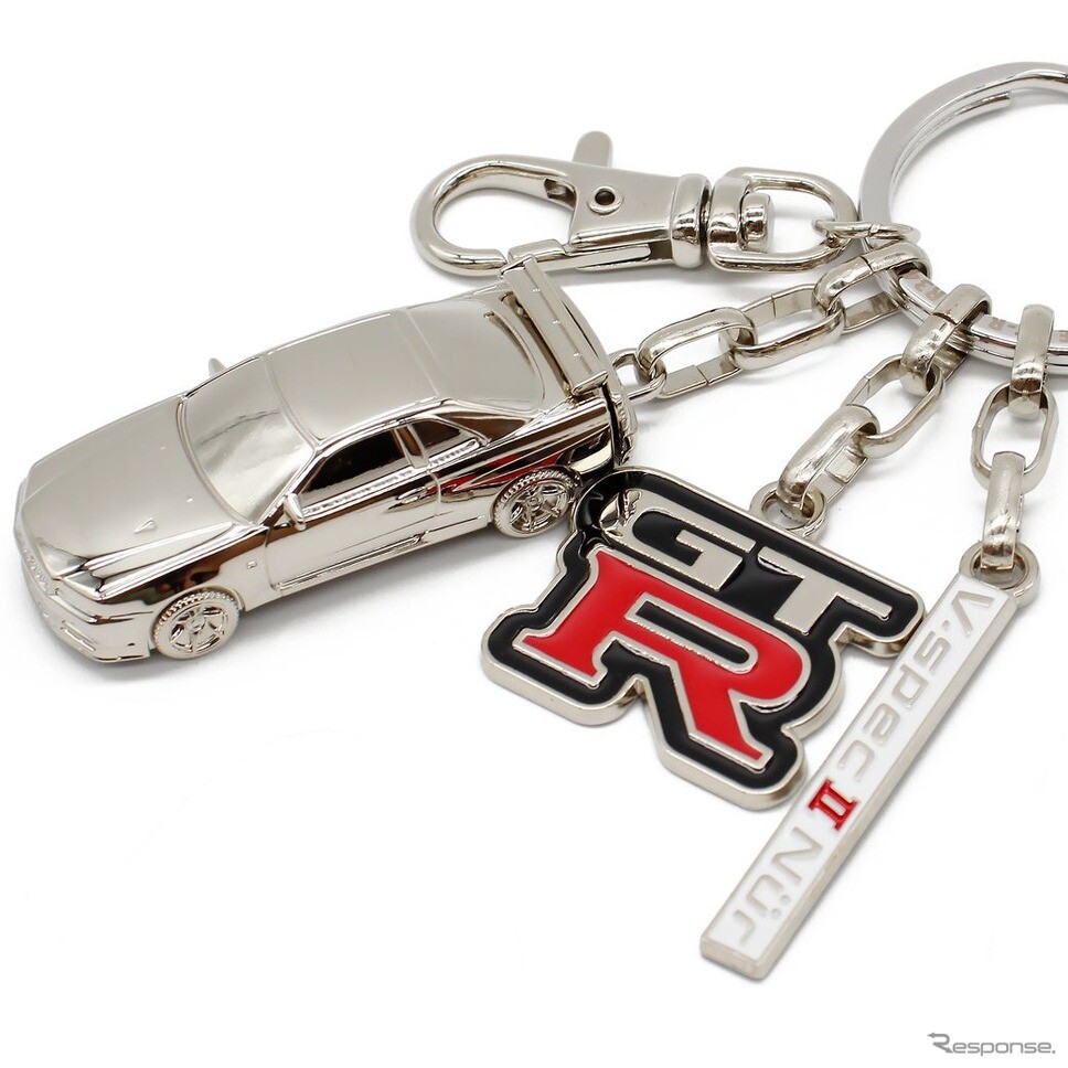 R34 スカイライン GT-R、3D立体キーリング予約開始…3000個限定生産
