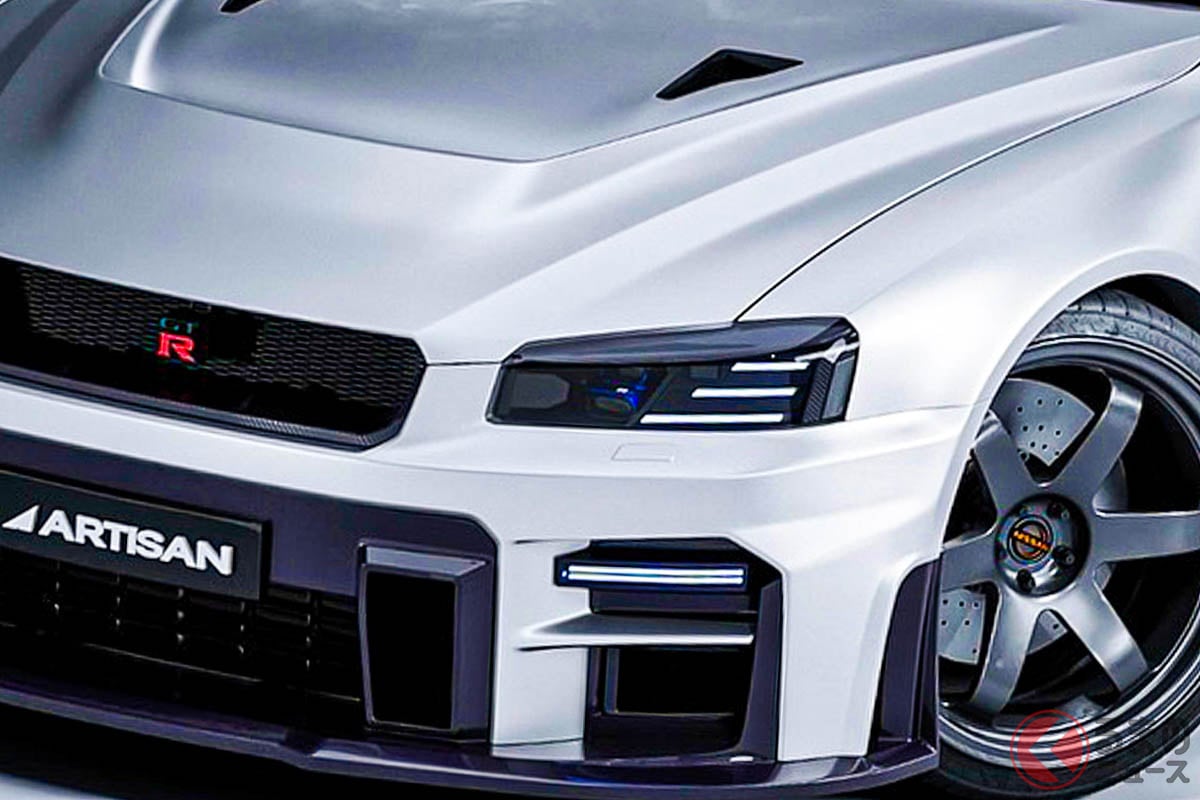 生産版”「“R36”GT-R」公開に反響絶大！ 日産の「旧車デザイン