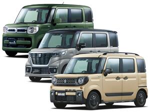 スズキがスペーシアシリーズの仕様を一部変更し、安全性を高める装備を充実化。ボディの新色も