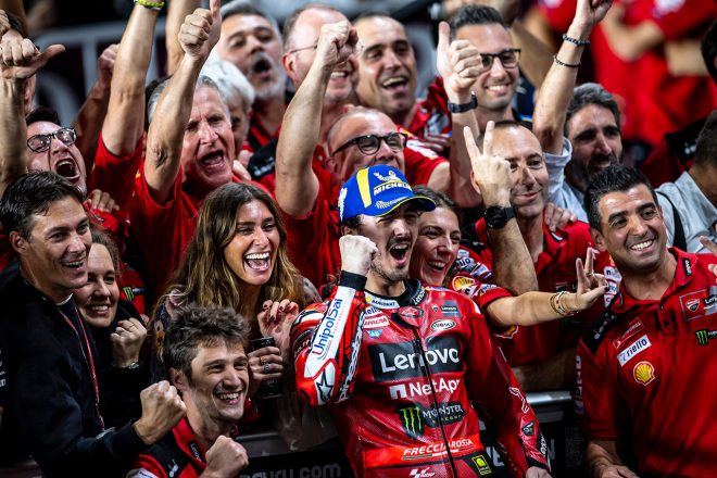 バニャイア、MotoGPタイトル防衛。2年連続でチャンピオンに輝く／第20戦バレンシアGP
