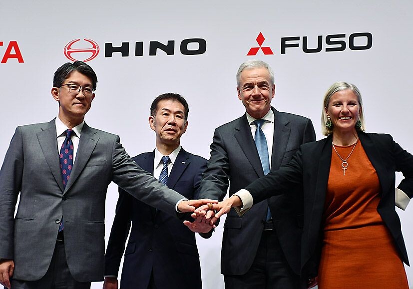 日野・三菱ふそう経営統合で会見　ブランドは維持　トヨタの議決権は小型トラックの独禁法対応