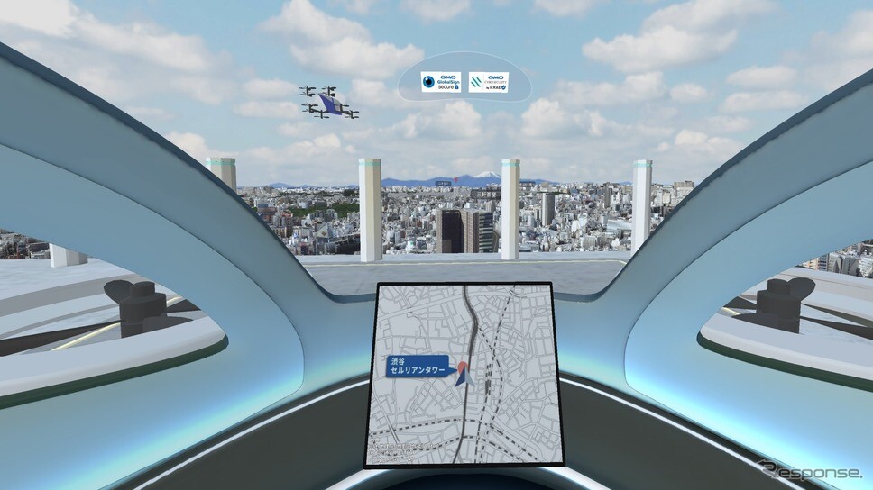 空飛ぶクルマのVR乗車体験、GMOが実施…次世代エアモビリティEXPO 2025