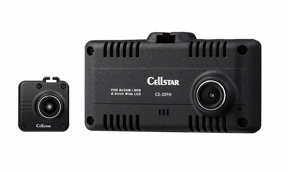 コンパクトで機能満載！　セルスターが2カメラで前方・後方を高画質で記録するドライブレコーダー「CS-32FH」を発売