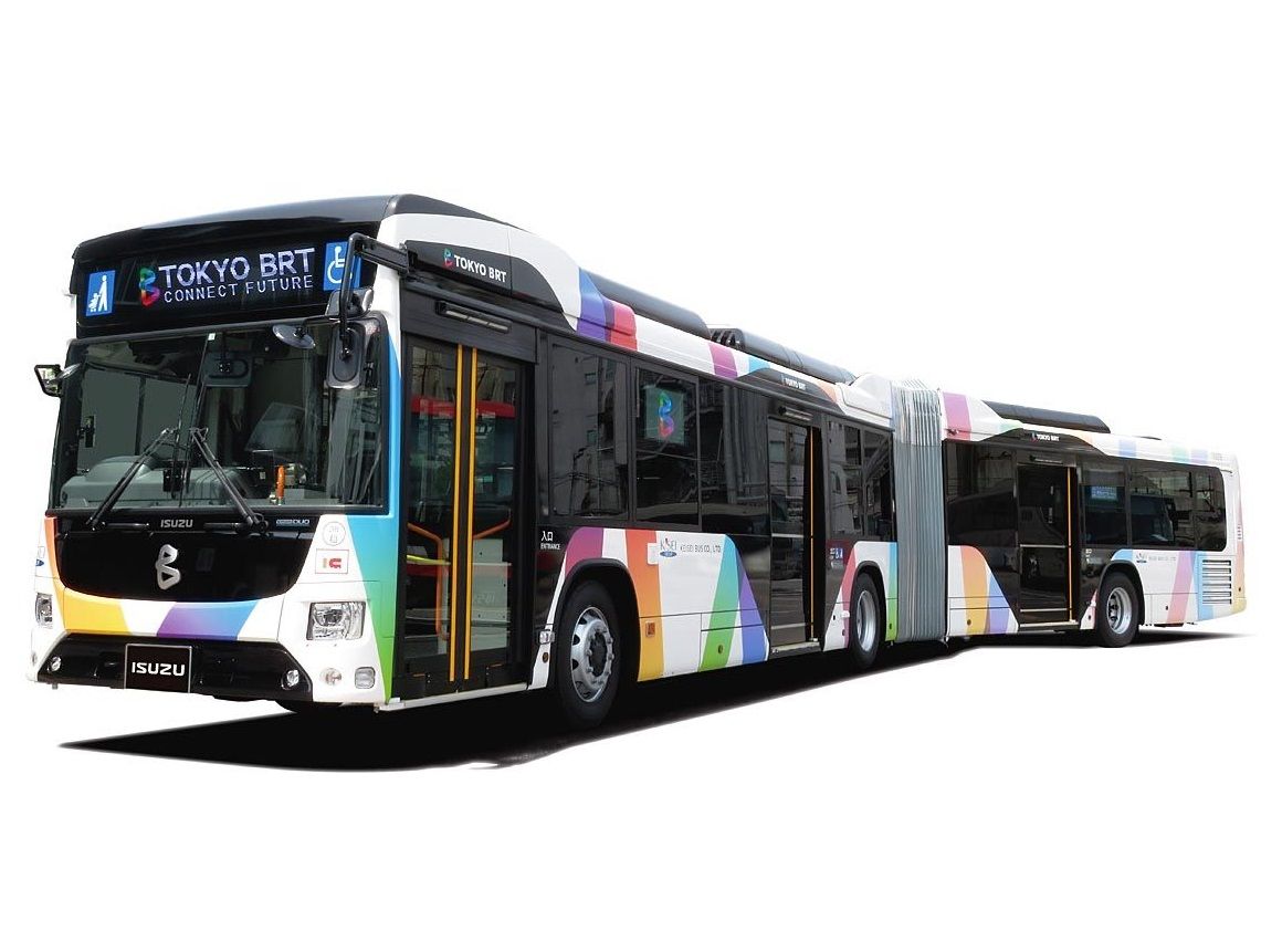 いすゞ 大型路線ハイブリッド連節バス エルガデュオ 東京brtに採用 日刊自動車新聞 自動車情報サイト 新車 中古車 Carview