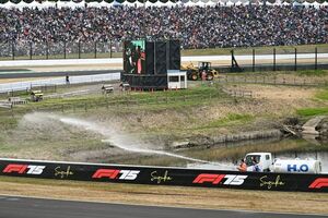鈴鹿で起きた”芝生火災”再発を防止せよ！　F1委員会でスキッドブロックの部材変更について議論……マシンから飛ぶ火花を減らす？