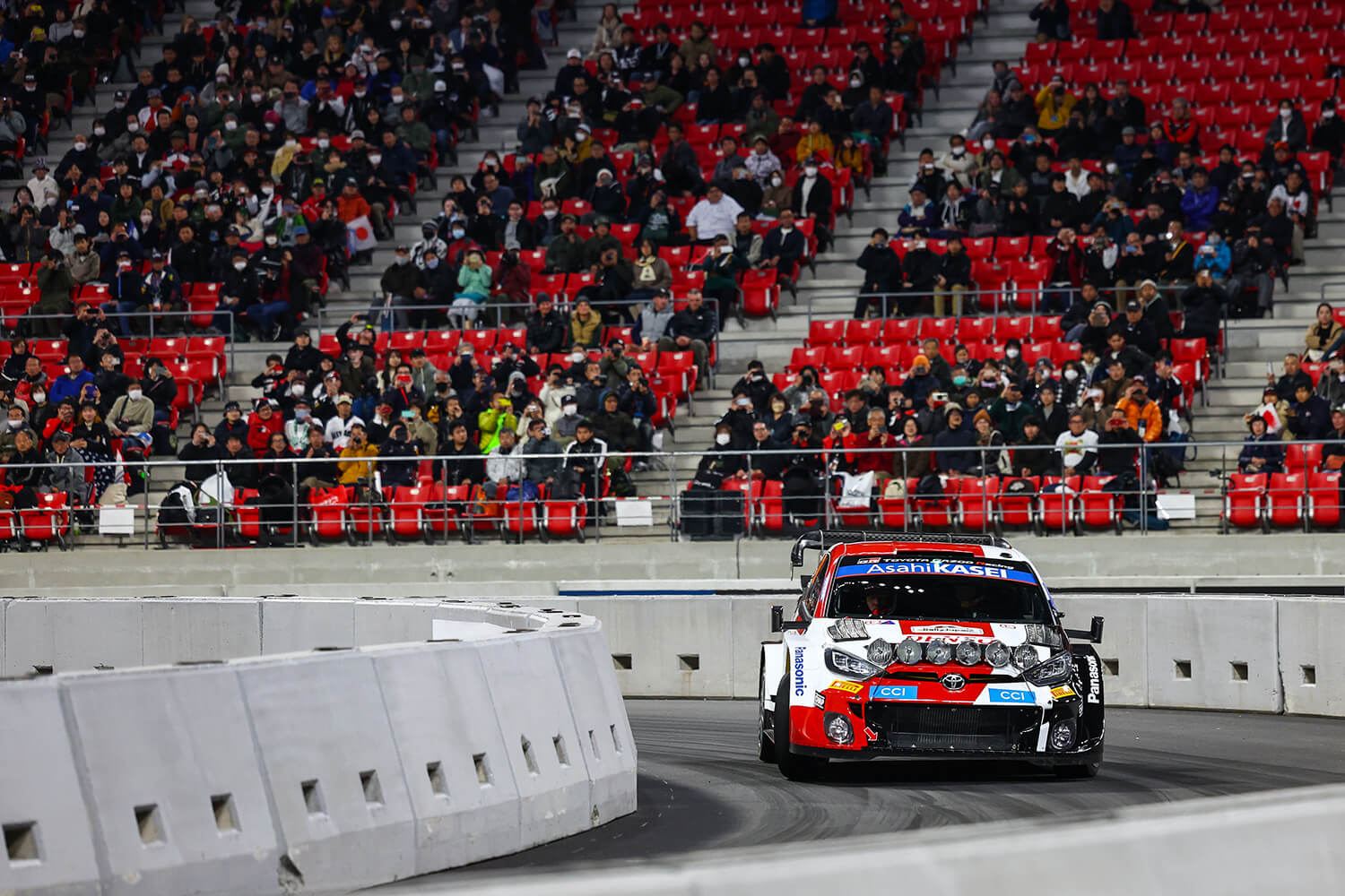 WRC第13戦「フォーラムエイト・ラリージャパン2023」がついに開幕！　SS1を終えてトヨタ勢最上位はGRヤリスの勝田貴元選手の５位