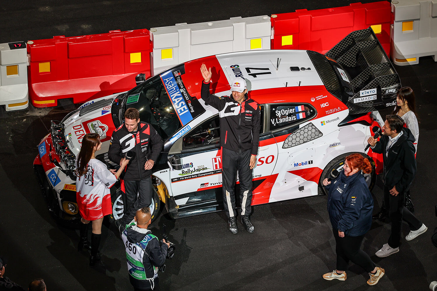 WRC第13戦「フォーラムエイト・ラリージャパン2023」がついに開幕！　SS1を終えてトヨタ勢最上位はGRヤリスの勝田貴元選手の５位