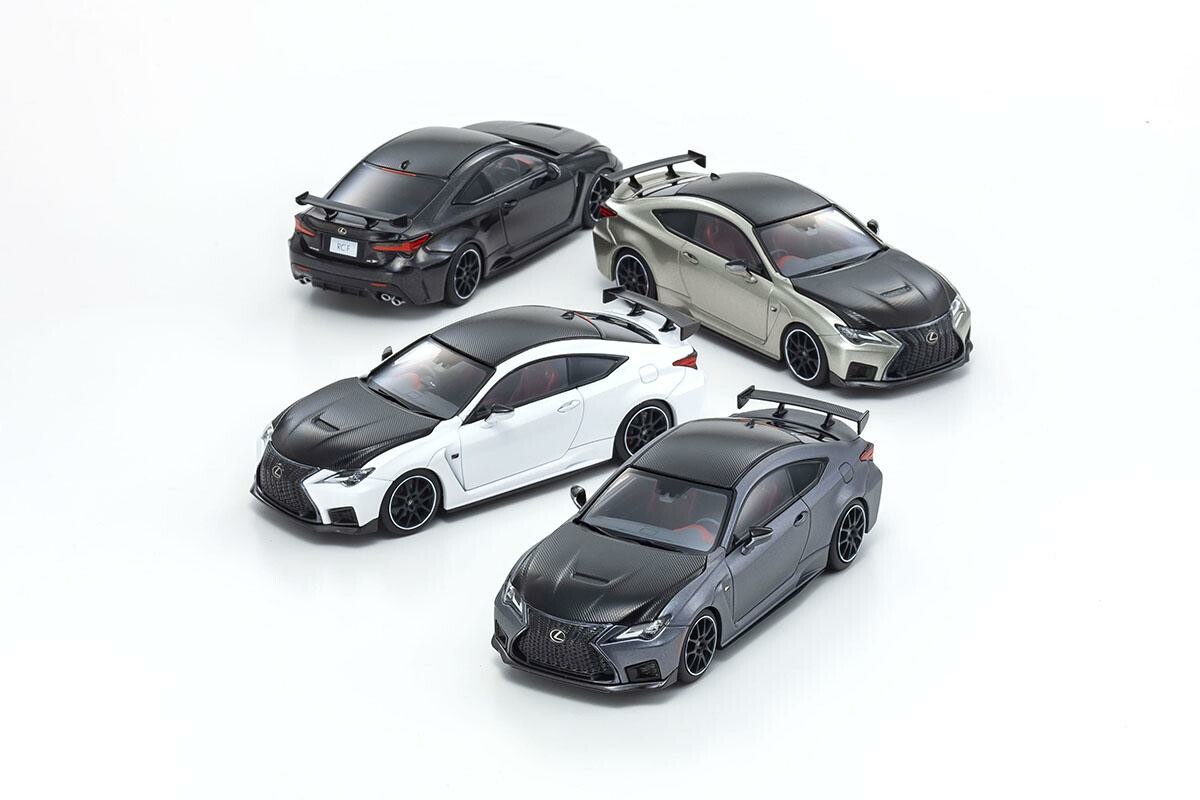 京商モデルカーの最新作「レクサスRC F」が43分の1スケールで発売！　高性能バージョンをモデル化