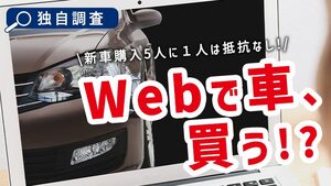 【独自調査】Webでの車の購入に関する意識調査