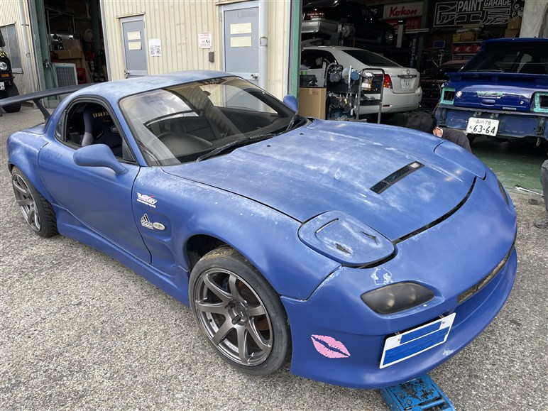 【ホンモノです】頭文字D風マンガペイントのRX-7はD1女子選手の愛車だった！