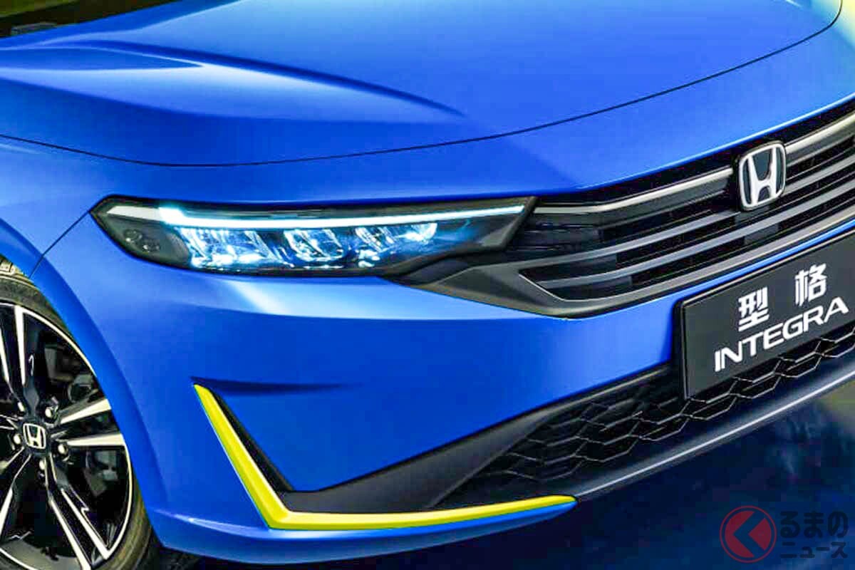 【中国】約270万円！ ホンダ新「インテグラ」に反響大！ 6速MTもある「スポーティ“セダン”」に「欲しい」声も！ “顔面刷新”遂げた「新モデル」が話題に