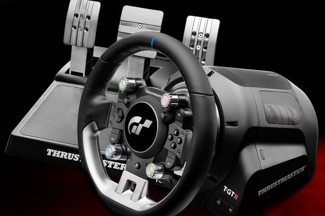 スラストマスター、PS5＆グランツーリスモ正式ライセンスの新レーシングホイール『T-GT II』発表