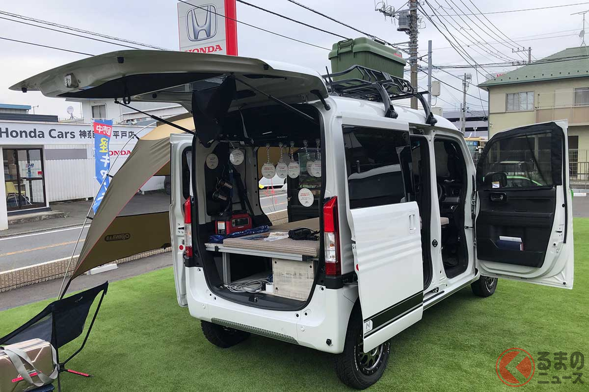 なぜホンダ正規ディーラーが軽キャンパーに本気 N Van キャンピングカーに大反響 くるまのニュース 自動車情報サイト 新車 中古車 Carview