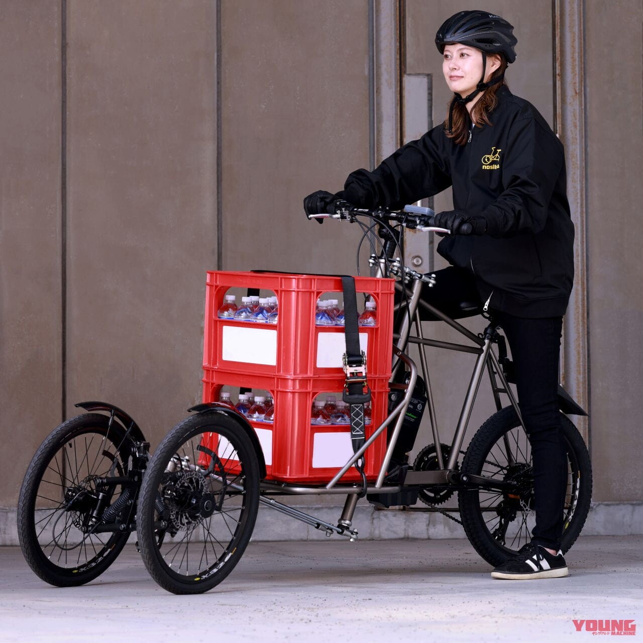 凄い積載性で歩道も可?! カワサキの三輪「ノスリス電動アシスト自転車 カーゴ仕様」登場！（WEBヤングマシン） | 自動車情報・ニュース -  carview!