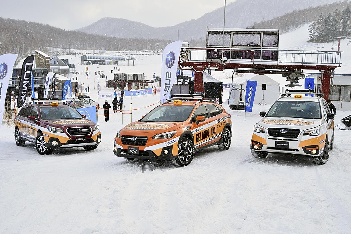 世界の新井も参戦！　スキー場でリフト代わりにクルマが登るSUBARUゲレンデタクシーが凄い