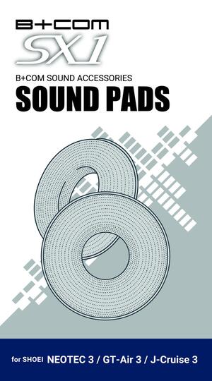 インカム音声が聴き取りやすくなる B+COM SX1用アクセサリー「B+COM SOUND PADS」がサイン・ハウスから11/20発売！