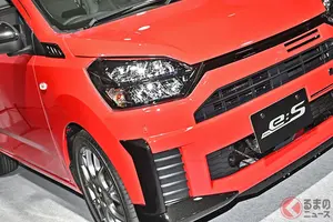 ダイハツ「激ハヤ軽自動車」が凄かった！ 5速MT＆“快速ターボ”搭載で「アヴァンツァート」復活!? 発売のウワサも聞こえる「ミライース GR SPORT」TAS25披露コンセプトカーとは