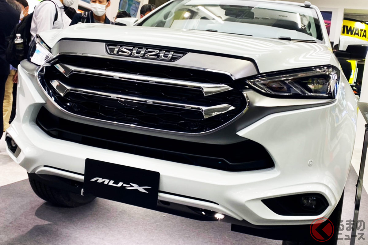 いすゞが3列suv Mu X の実車公開 ランクルプラド サイズのタフ顔デザイン なぜ日本未導入車をお披露目した くるまのニュース 自動車情報サイト 新車 中古車 Carview