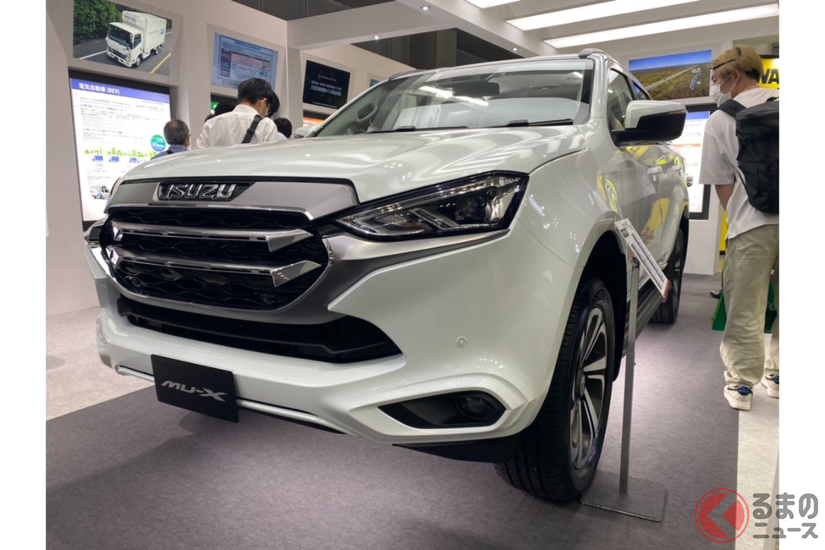 いすゞが3列suv Mu X の実車公開 ランクルプラド サイズのタフ顔デザイン なぜ日本未導入車をお披露目した くるまのニュース 自動車情報サイト 新車 中古車 Carview