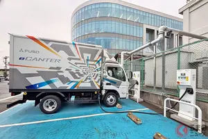 「EVトラックを販売して終わり」じゃない！ 三菱ふそうが挑む「使用済みバッテリーの画期的活用術」とは？