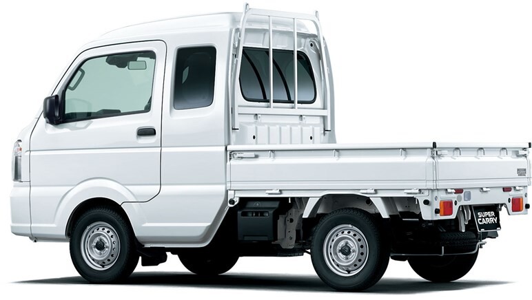 【軽トラ】スズキ「キャリイ」一部改良でオシャレ度アップ！ 新色「デニムブルー」設定、安全性も向上