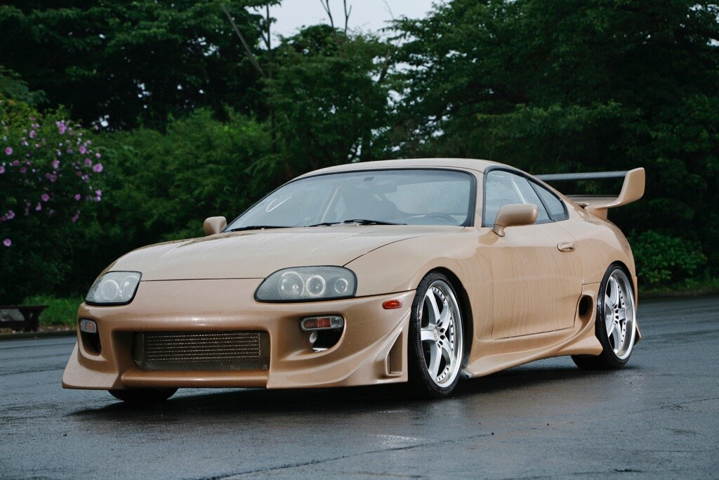 パンドラ　JZA80 スープラ　ボディー 未走行　RD GRK等に 欲張りな左ハンドルのJZA80スープラ改ドリグリ仕様」名作エアロ