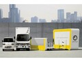 三菱ふそうトラック・バスなどがバッテリー交換式EVの実用化に向けて2025年9月から実証を実施