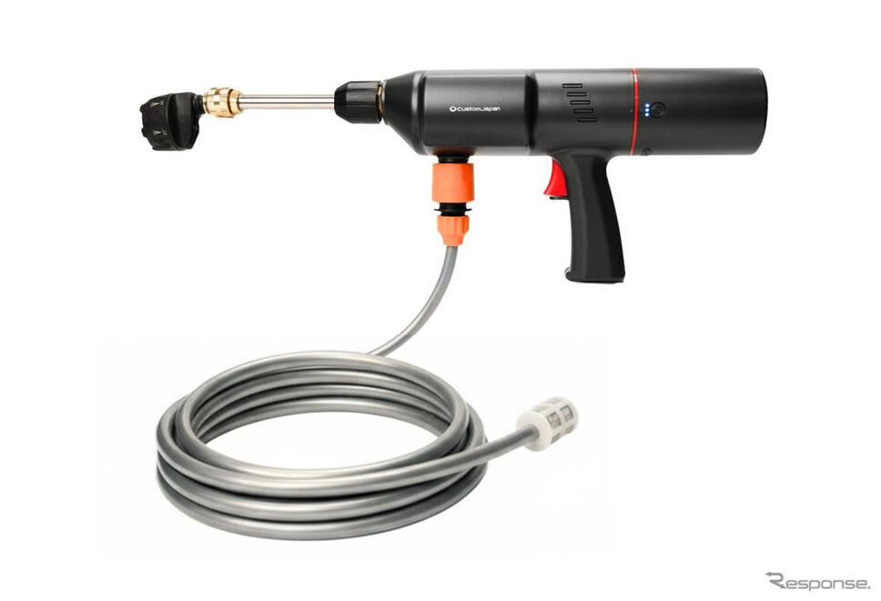 バイクの洗車やアウトドアにも、ワイヤレス充電式高圧洗浄機「スマートポータブル01」発売