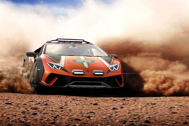 ランボルギーニ、ウラカンのオフロード仕様のコンセプトカー「ウラカン ステラート」を初披露