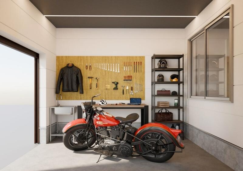 ナップスがプロデュースするバイクガレージ付き住宅「NAPS HOME」の販売がスタート！