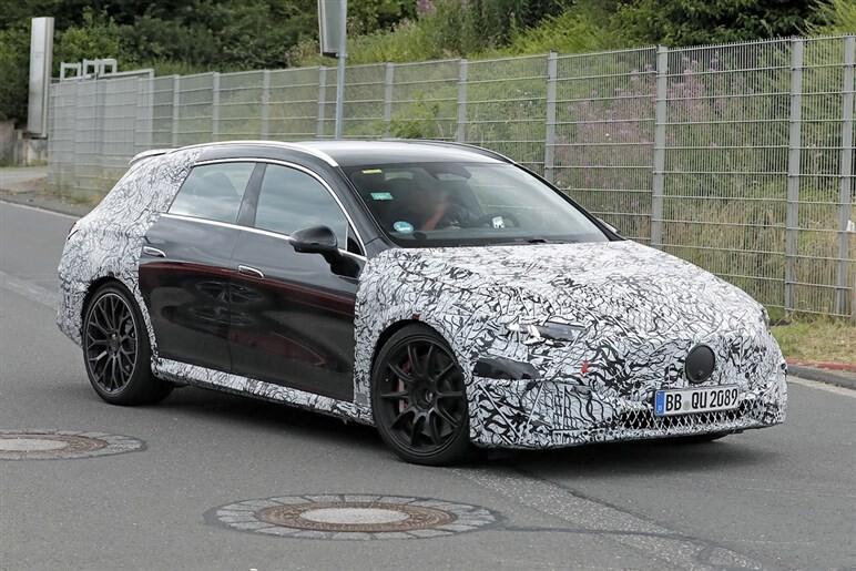 AMGの次世代CLAワゴンEVがついに姿を現す。アクティブウイングや最新装備も判明