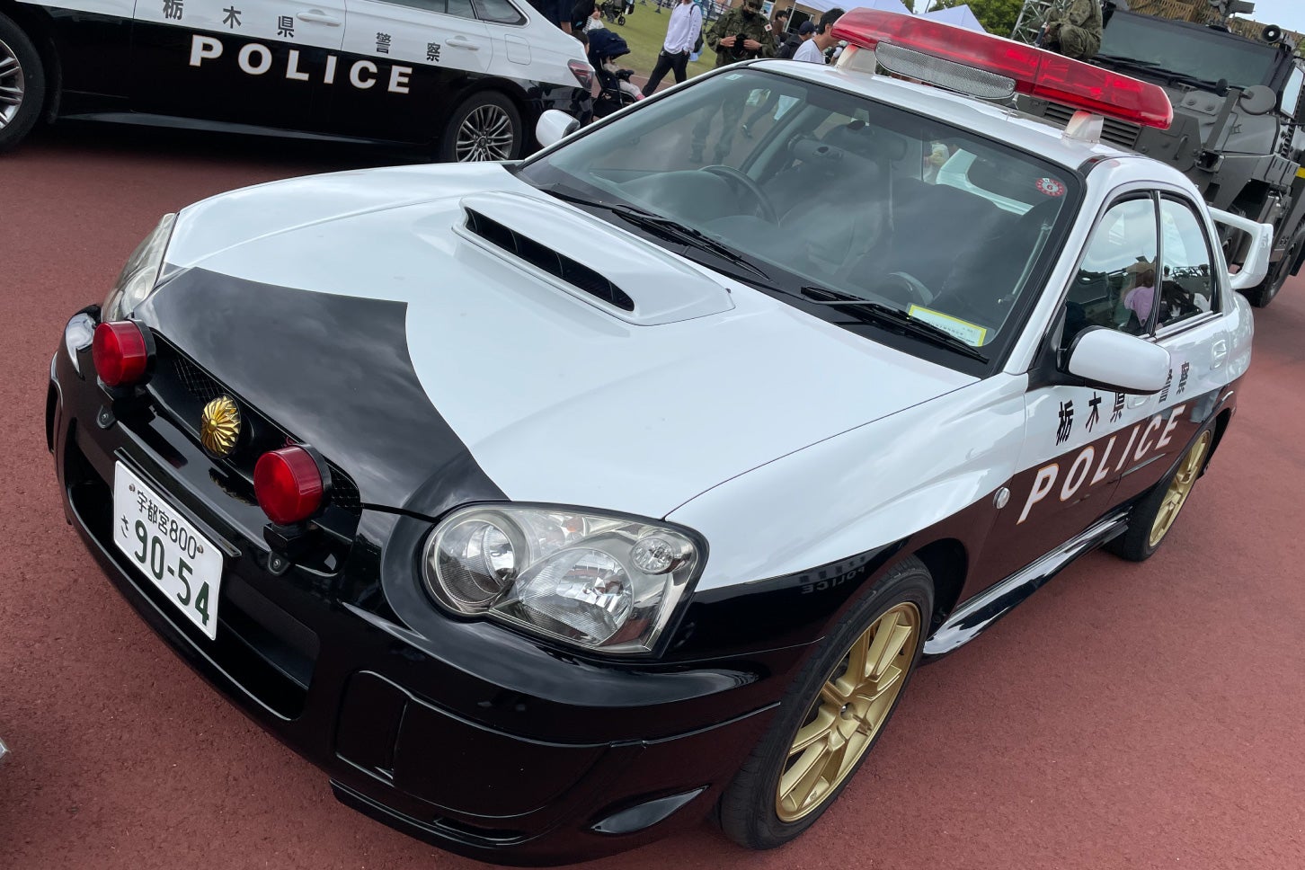 インプレッサ WRX STi」のパトカー！ こいつは速いぞ。栃木県警